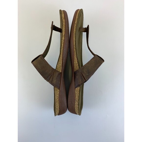 Keen Ana Cortez Flip Flop Brown Leather Thong Sandal Slip On 1019245 Womens 10.5 - Picture 7 of 10